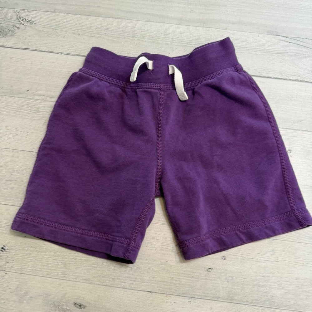 Hanna Andersson kids purple cotton shorts 100/4